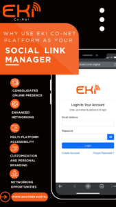 Eki Conet as social link manager
